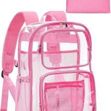 Clear Backpack Heavy Duty for Women Men Boys Girls, Large Clear Bookbag See Through Backpack for School College